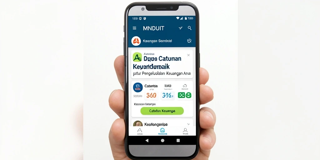 Tampilan antarmuka MNDUIT yang intuitif dan ramah pengguna.