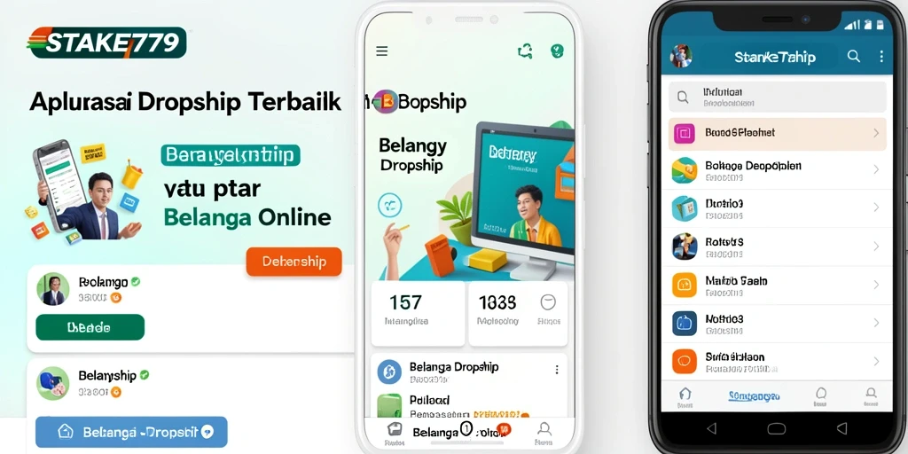 Antarmuka aplikasi Dropship STAKE779 yang menarik dan mudah digunakan.